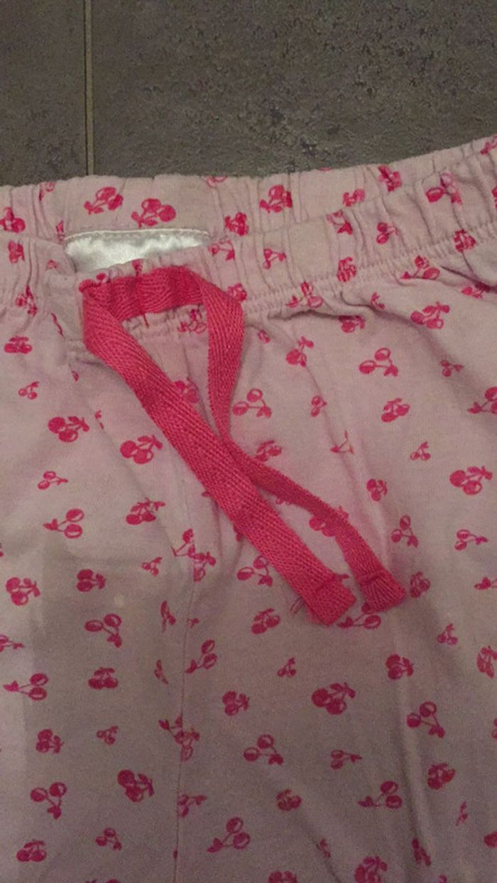 Short été rose et cerise taille 86 coton - photo numéro 3