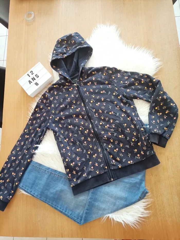 Sweat zippé fille 12 ans kiabi