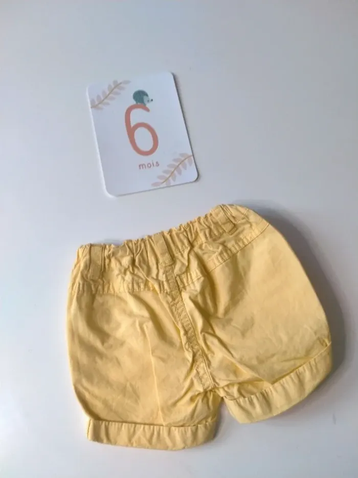 Lot de 2 shorts bébé Marque Mes Petits Cailloux - photo numéro 4
