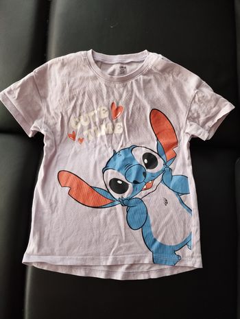 * T-shirt manches courtes Disney Stitch T3A "Cute time"