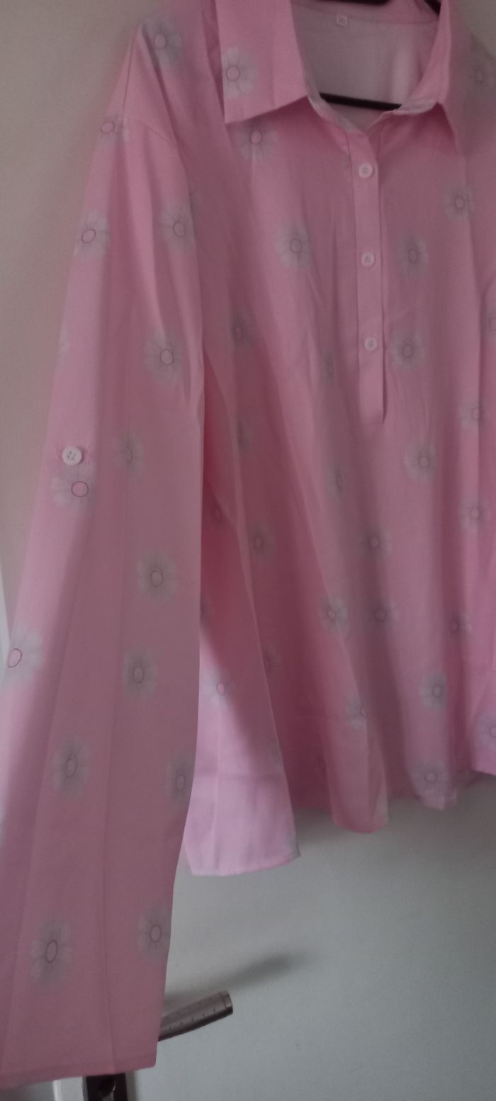 Blouse rose manches longues - photo numéro 4