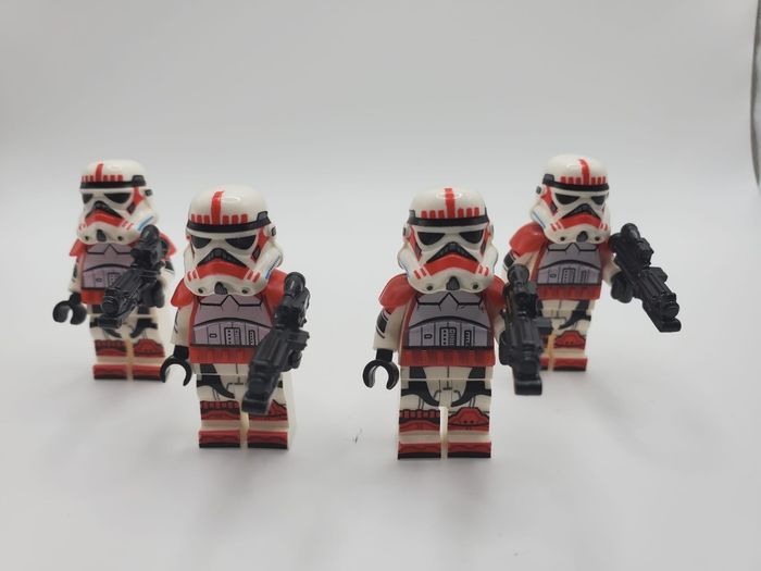 Figurines type lego 4 stormtroopers star wars - photo numéro 2