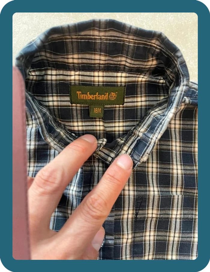 Suberbe chemise bébé garçon 18 mois Timberland - photo numéro 4
