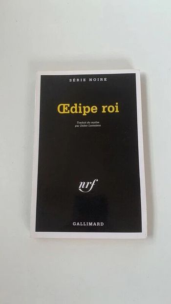 Livre Oedipe roi - Série Noire - Gallimard - 2002 - Didier Lamaison