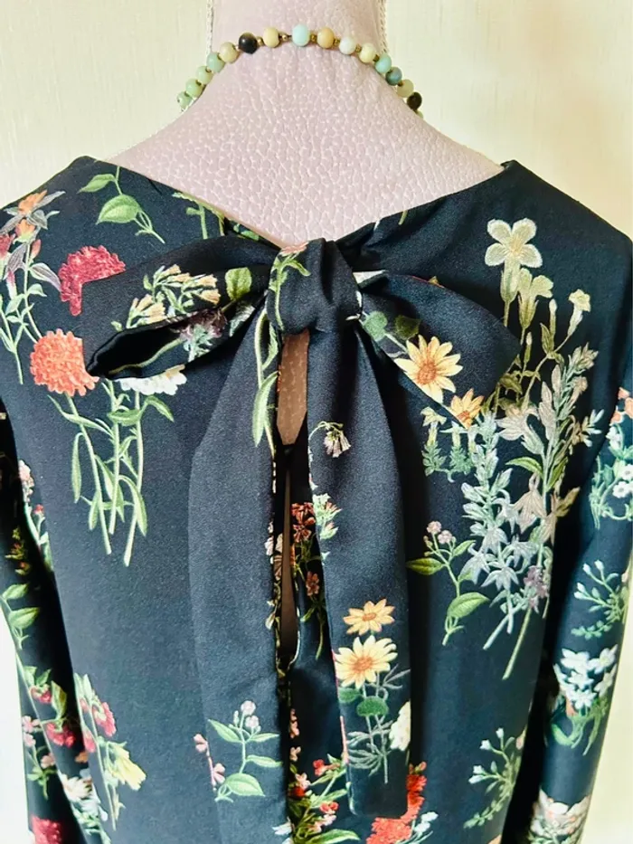 🖤🌿Robe combishort fleuri Boho chic Zara S/36 Floral print Romper dress🌿🖤 - photo numéro 10