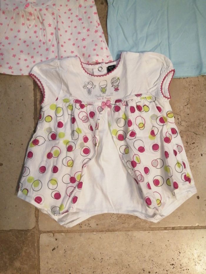 Lot de 3 t shirt manches courtes fille en 6 mois - photo numéro 4