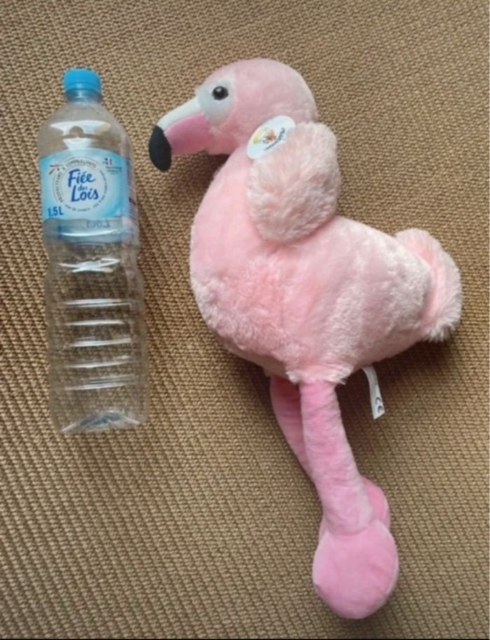 Peluche flamant rose