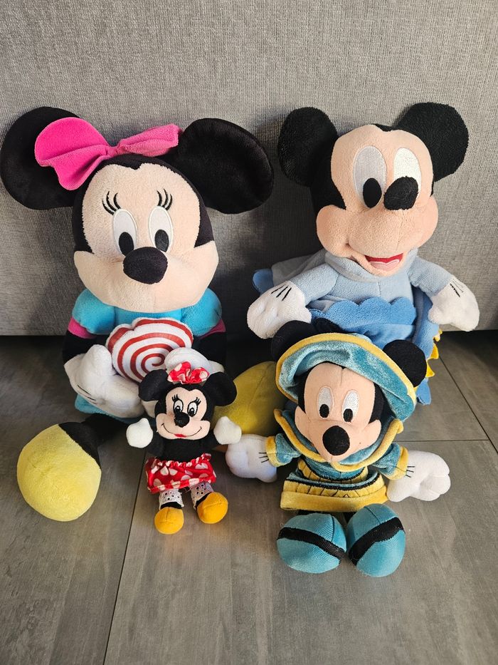 Lot peluches mickey Mouse et minnie - photo numéro 6