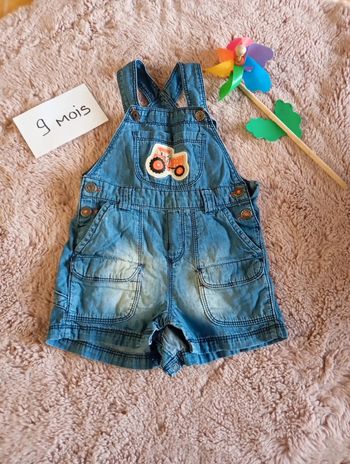 Salopette courte 9 mois