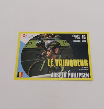 Panini sticker Tour de France 2024 n° T16 Jasper Philipsen.