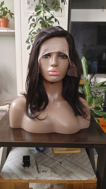 Perruque cheveux humains