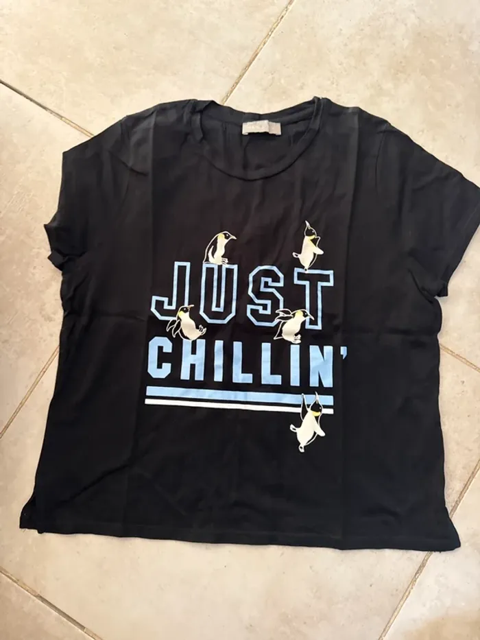 T-shirt noir New Look - taille M - photo numéro 2