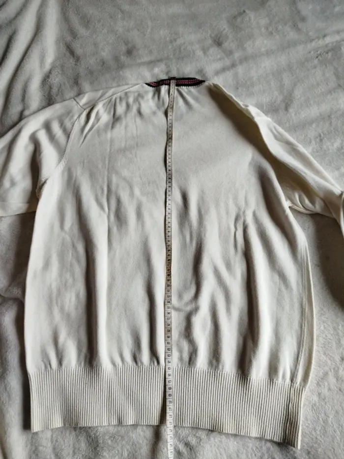 Pull V Fila blanc - photo numéro 17