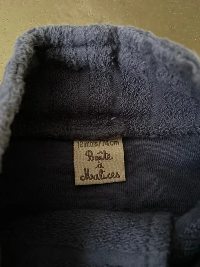 Pull en éponge style marinière 12 mois - photo numéro 2