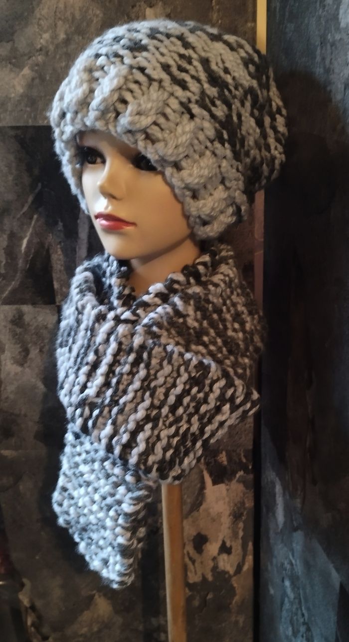 Ensemble Bonnet Écharpe Unisexe - photo numéro 2