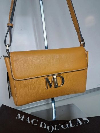 Mac Douglas sac à main pochette bandoulière en cuir neuf