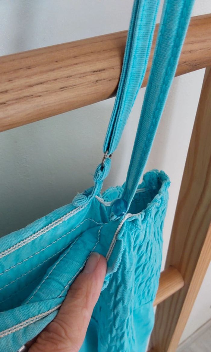 Robe bustier turquoise bretelles amovibles T 36 Edc Esprit - photo numéro 4