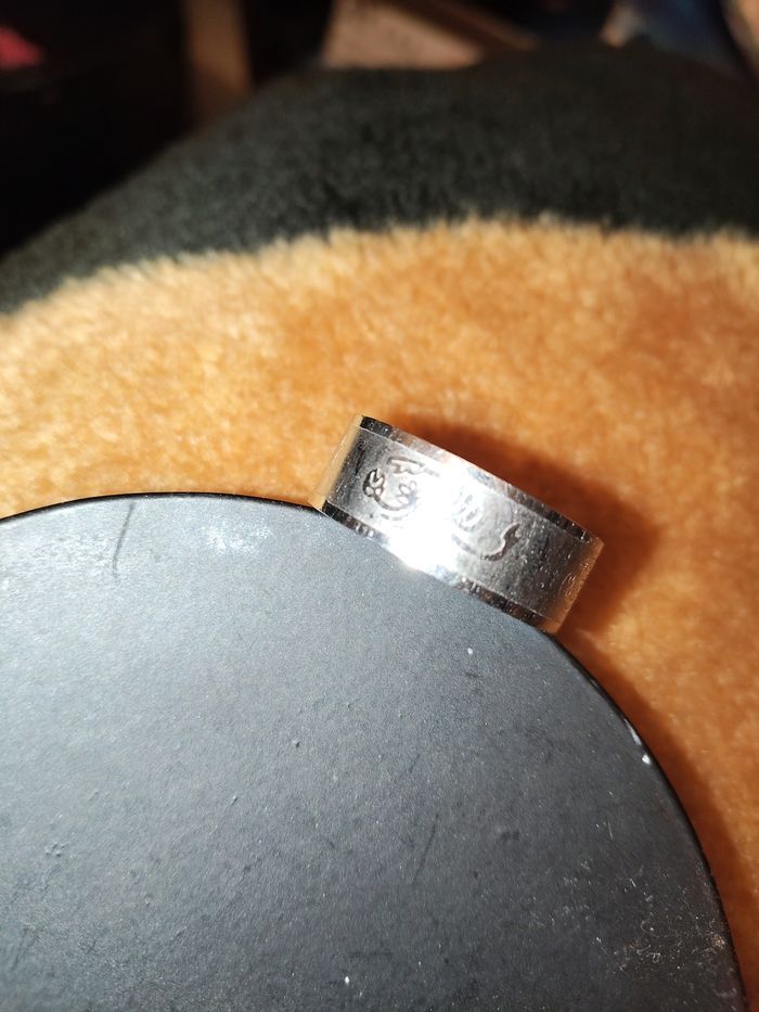 BAGUE ACIER SCORPION T. 58 - photo numéro 2