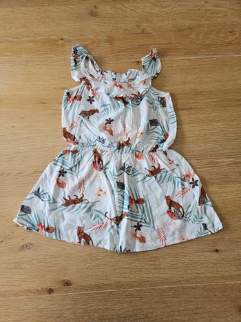 Robe fleurie panthère 