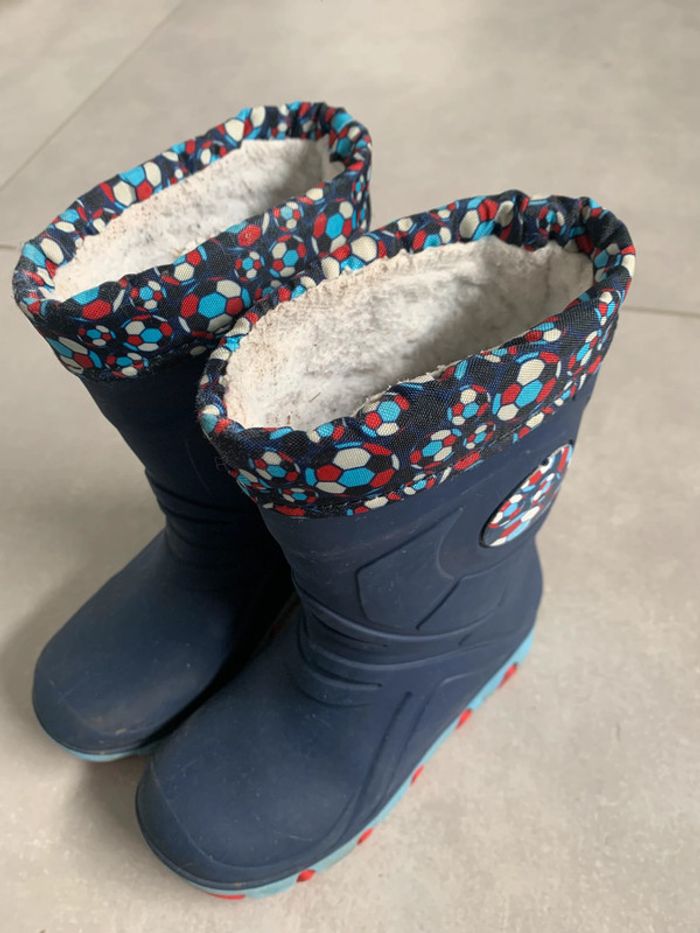 Bottes pluie/ neige taille 26/27 Fourrure amovible