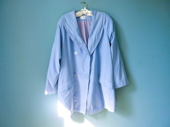 Manteau femme Camaieu L 40 bleu lavande TBE