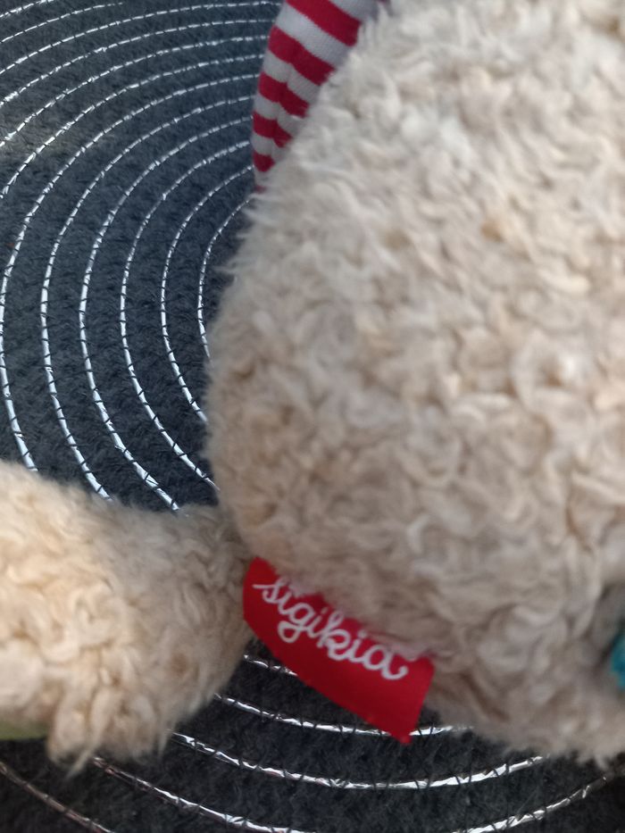 Peluche doudou chat sigikid 30cm - photo numéro 5