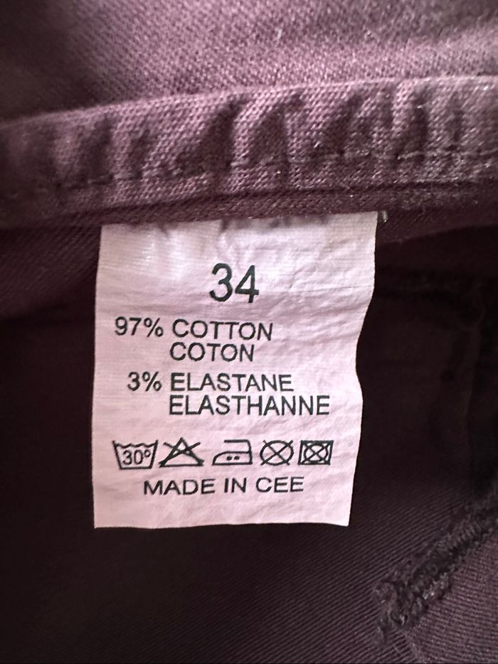 Jupe crayon bordeaux Rivières de Lune – Taille 34 - neuve avec étiquettes - photo numéro 5