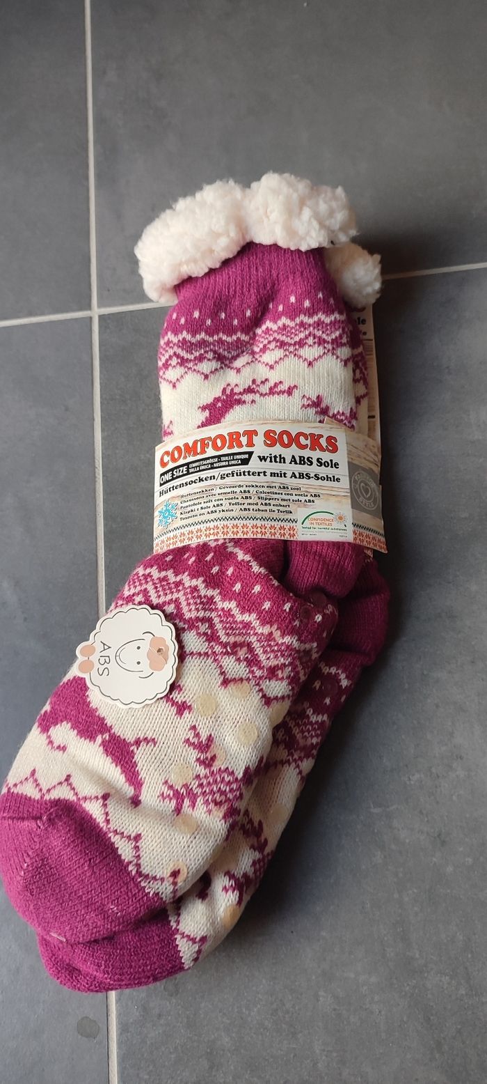 Chaussettes de Noël fourrees