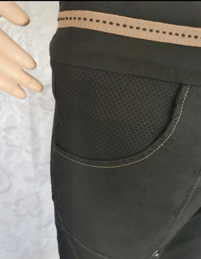 Pantacourt noir et beige (taupe)  T.36. La Mode Est À Vous - photo numéro 6