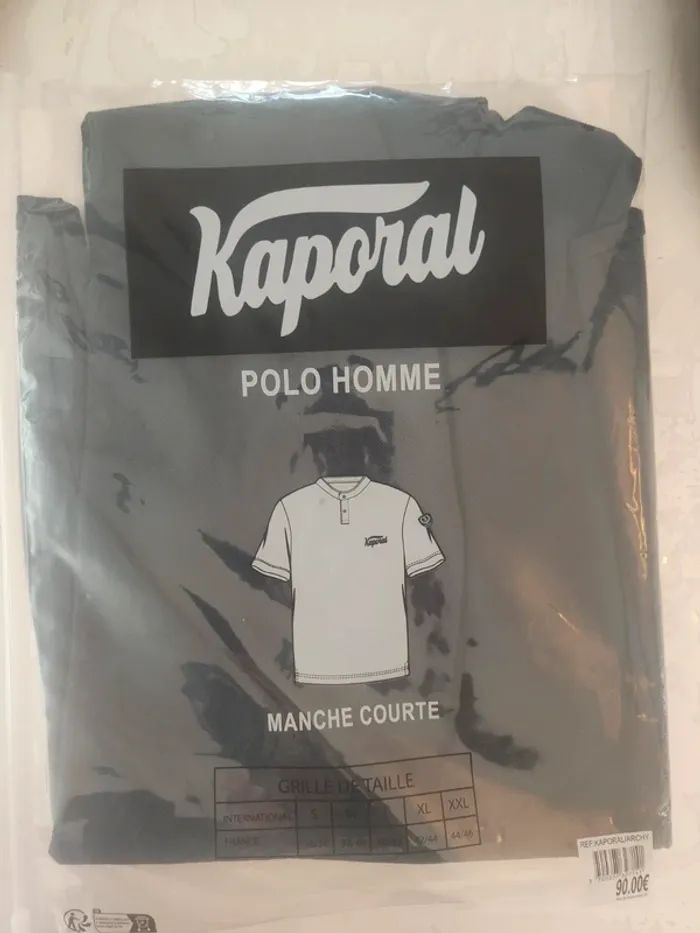Polo homme Kaporal noir S - photo numéro 2