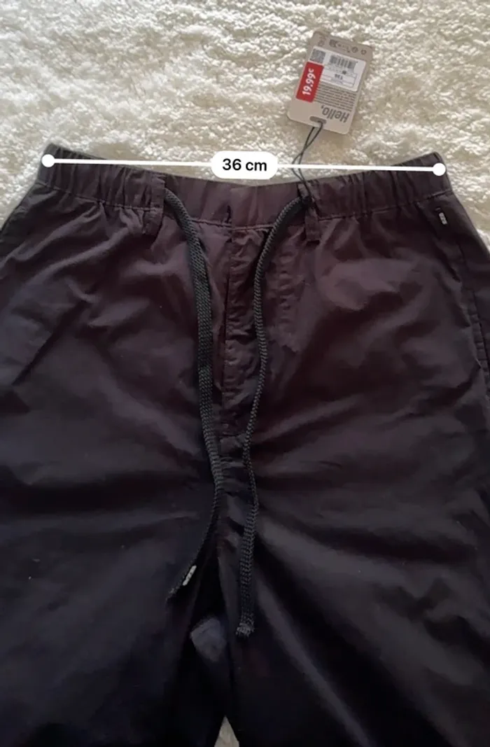 Pantalon Parachute BZB - Noir - Coupe Large - Taille 36 / S - Neuf - Valeur 20€ - photo numéro 8