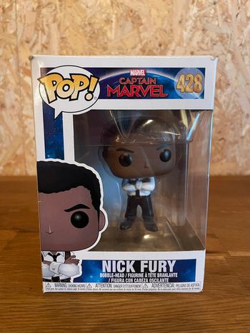 Figurine en vinyle Captain Marvel Pop 428 Nick Fury