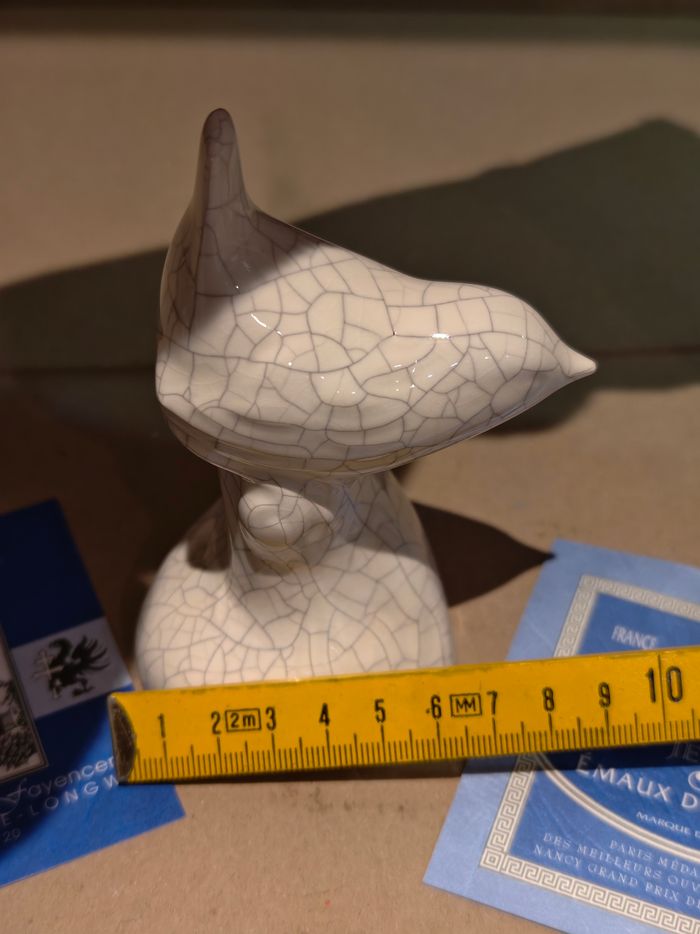 Oiseau blanc Saint Jean l'Aigle émaux de Longwy - photo numéro 7