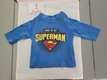 t shirt manches longues superman