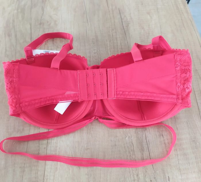 Soutien-gorge coques dentelle rouge Kaia taille 90F Darjeeling - photo numéro 2