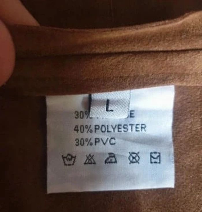 Veste simili marron - photo numéro 4