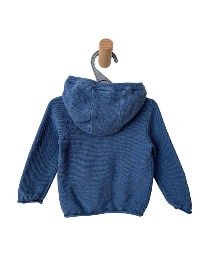 Gilet coton bleu à capuche - Lupilu 62/68cm (2-6mois) - photo numéro 4