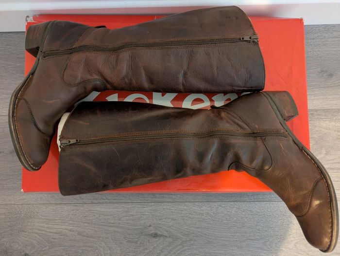 Bottes kickers Natiki cuir marron taille 38 - photo numéro 5