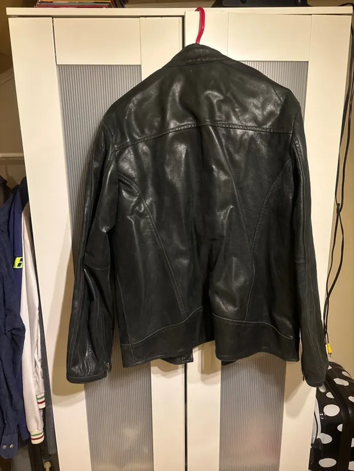 Veste homme en cuir - photo numéro 2