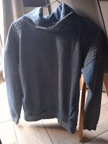 Pull à col roulé Kiabi (bleu), S