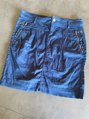 Jupe droite marine taille 36