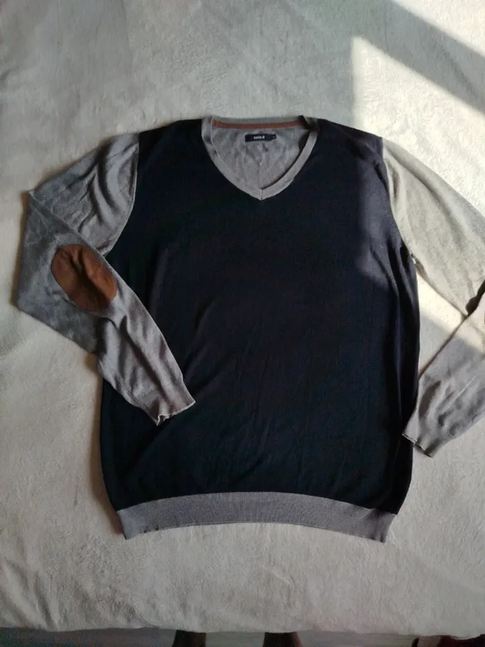 Pull col V Celio homme taille XL - photo numéro 2