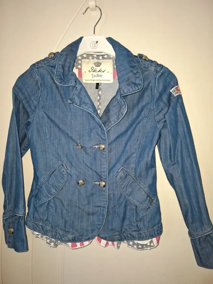 Veste en jean US IKKS 10 ans - photo numéro 6