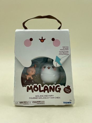 Molang and puppy, figurines Molang et son chien Tomy neuf