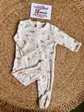 Pyjama velours 18 mois kiabi