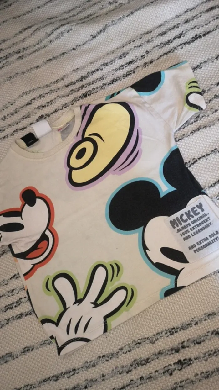 Emsenble short t-shirt Zara Disney - photo numéro 2