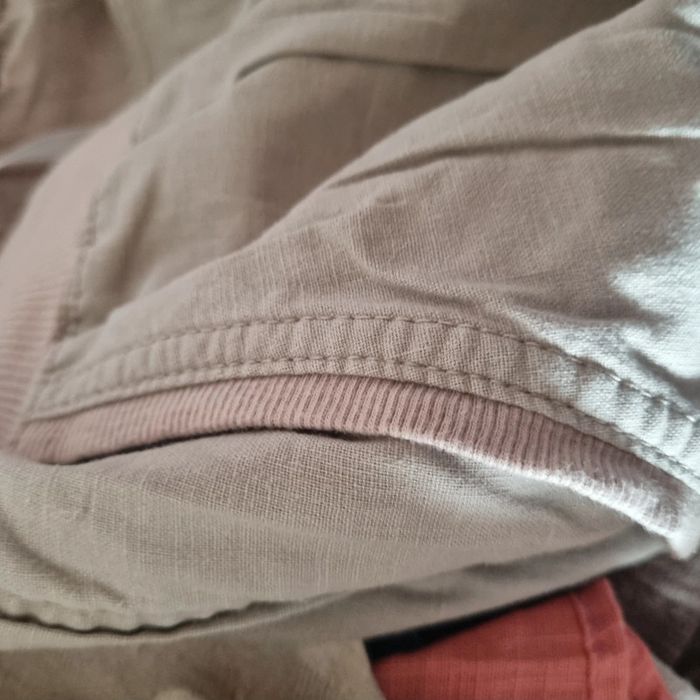 Pantalon lin bon prix 52 beige noué aux chevilles - photo numéro 5