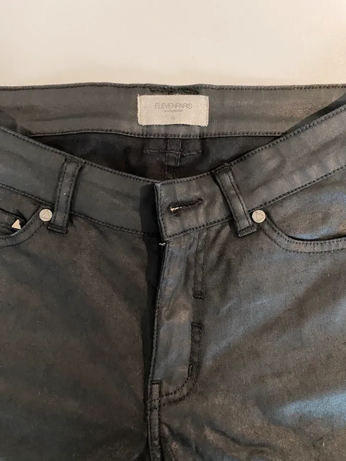 Jeans noir effet huile eleven Paris - photo numéro 2