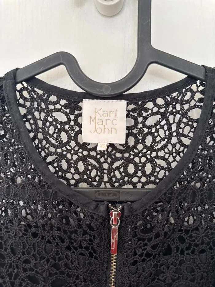 Robe broderie anglaise noire élégante - photo numéro 3