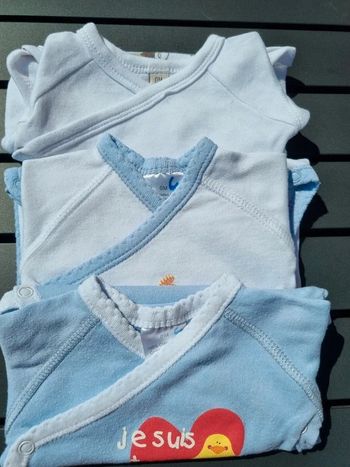Lot de 3 bodies naissance